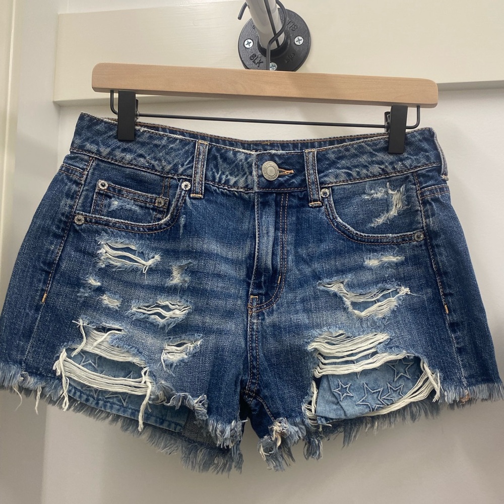 American Eagle Distressed Denim Shorts